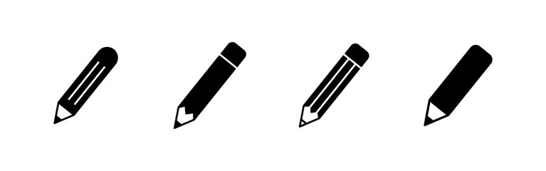 Pencil icons set. Pencil vector icon