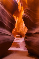 Upper Antelope Canyon (also known as The Crack) on Navajo land east of Page, Arizona, USA.