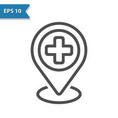 Obraz premium Hospital Location