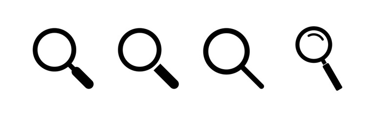 Search icons set. Glass vector icon. search magnifying glass icon. Find