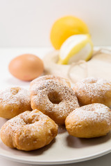 Spanish donuts with lemon flavor (Rosquillas)