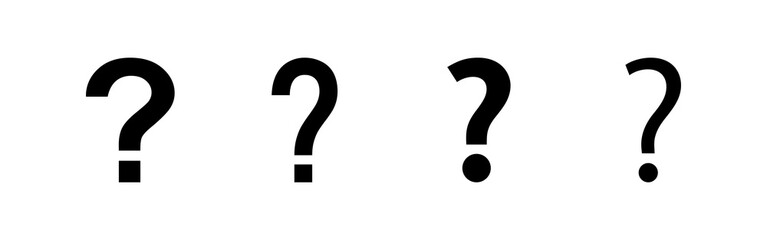 Question Icons set. Question mark sign. help icon. Faq