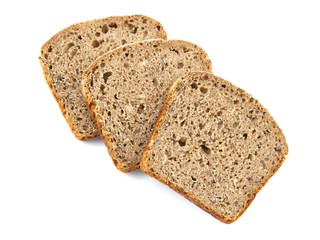 village sliced bread on top of a white background.