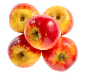 apples isolated on white background
