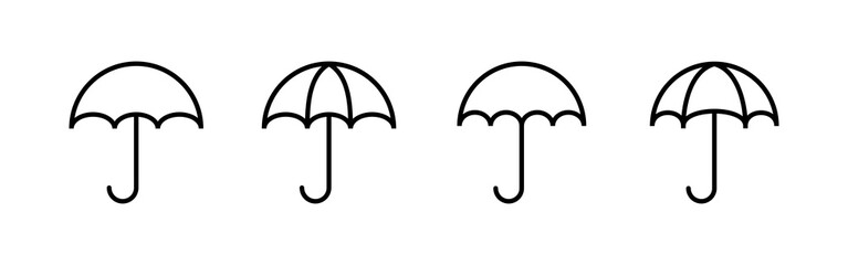 umbrella icons set. Umbrella vector icon