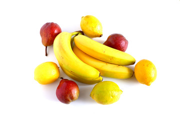 Fruit on a white background. Suitable for advertising background.