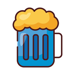 beer jar line and fill style icon