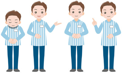 Fototapeta premium コンビニの男性店員