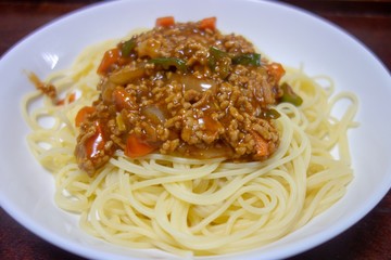日本のスパゲティミートソース