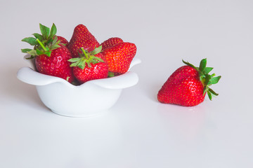 fresh Strawberry in a bowl