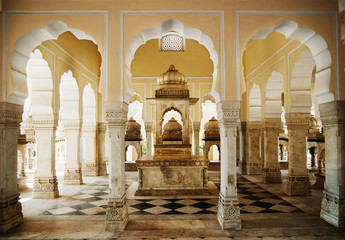 Gatore Ki Chhatriyan temple in Jaipur, India