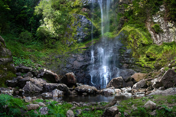 Fototapeta premium Nascente do Rio dos Sinos - Caraá - RS. Essa é a base da maior cascata da nascente. 