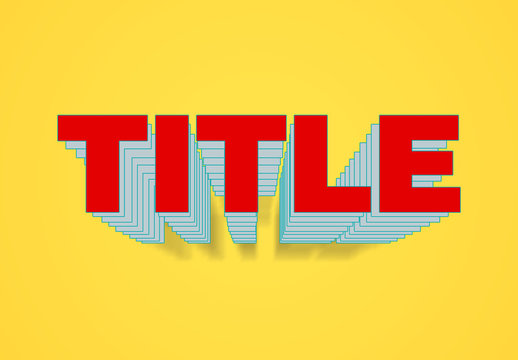 Zoom Pop Text Effect Mockup