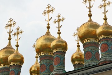 Obraz premium Cupole dorate del Cremlino Mosca