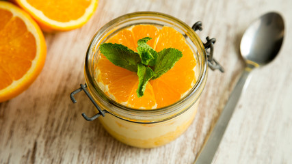 Orange tiramisu from Valencia Spain