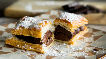 Chocolate dessert typical in spain
