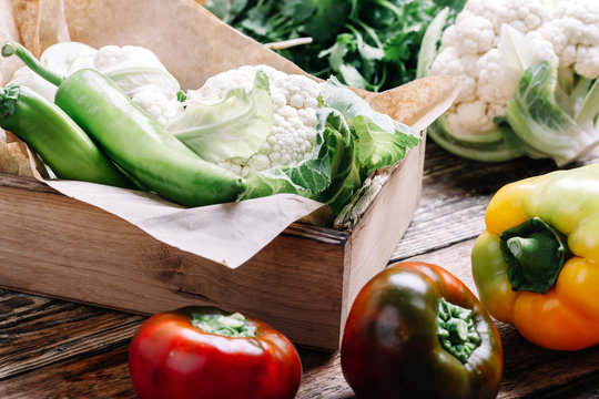 Fresh Organic  Homegrown Cauliflower, Sustainable Living