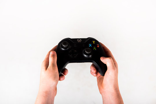 Hand Holding Video Game Controller