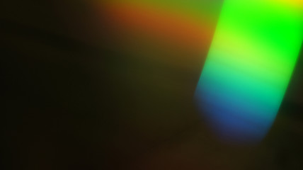 Rainbow Colors Optical Flare Abstract Bokeh and Light Leaks Photo Overlays with Camera Lens Film Burn  Defocused Blur Reflection Bright Sunlights. Use in Screen Overlay Mode for Photo Processing.