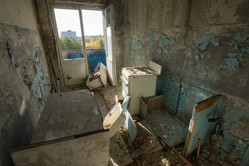 Abandoned apartment in Chernobyl