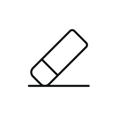 simple icon of a erase with outline style design