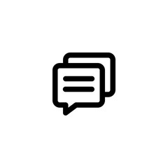 Comment User Interface Outline Icon Logo Vector Illustration
