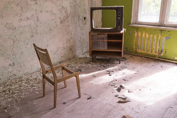 Abandoned apartment in Chernobyl