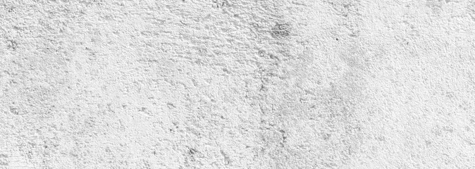 White background of a texture of cement wall, stone and concrete - Bright stage background - Large panoramic format