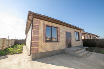 Brick new house in one floor