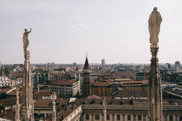 View of Milan from the observation deck