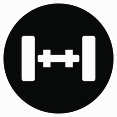 Undercarriage Chassis Carriage isolated minimal single flat linear icon for application and info-graphic. Commercial line vector icon for websites and mobile minimalistic flat design.