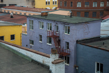 The roof is not dense modern urban development