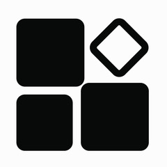 Cube icon isolated minimal single flat linear icon for application and info-graphic. Commercial line vector icon for websites and mobile minimalistic flat design.