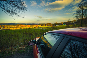 auto, road, spiegel, geschwindigkeit, autofahren, auto, anreisen, transport, anfahrt, anblick,...