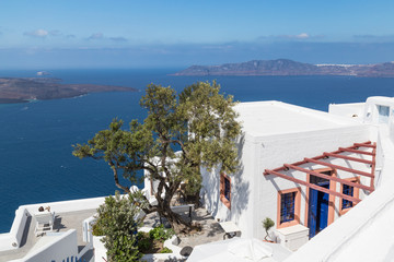 Fototapeta na wymiar Beautiful Santorini island detail, Greece