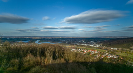 Landschaft Ferne Fluss Westfalen Minden