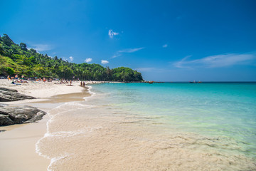 Freedom beach, Thailand - February, 2020: Gorgeous Freedom Beach at morning, Phuket, Thailand