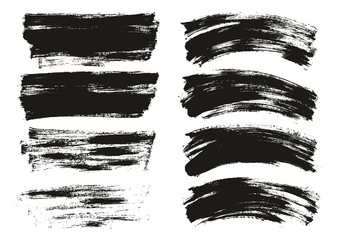 Flat Paint Brush Thin Long & Curved Background Mix High Detail Abstract Vector Background Mix Set 