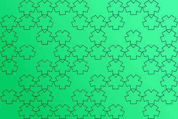 Abstract of the Square Star shaped pattern gradient green apple background Use for computer website Illustration