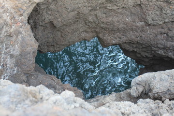 rock in the water lanzarote