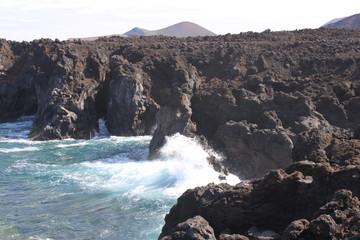 sea and rocks lanzarote