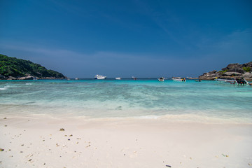 Tropical beach at view point of Similan Islands, Andaman Sea, Thailand