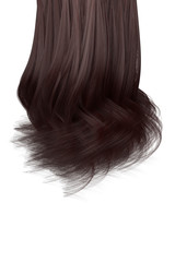 Naklejka premium Red hair curly