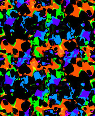 Dark Multicolored Abstract Pattern