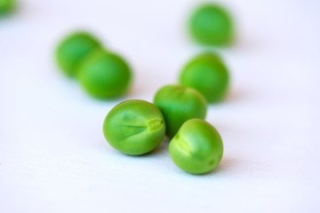 Green Peas fresh vegetable isolated on white background