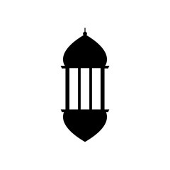 ramadan concept, islamic lantern icon, line style