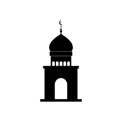 ramadan concept, mosque icon, line style
