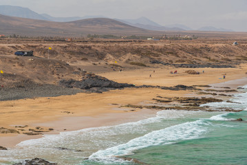 Surfers paradise island of the carnivals of Fuerteventura