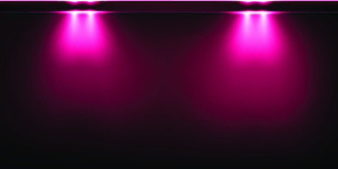 Background with glowing pink Lights. Beautiful banner design with glowing glittering lights