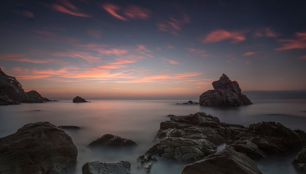 Sunset in Cala Frares